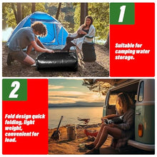 50 200 400 500 Gal Water Tank for Emergency Water, Large Capacity Water Storage Bags for Camping/ Folding Water Storage Bladder for Rv/Outdoor/Garden Irrigation/Farm, Black ( Color : B , Size : 1.8x1.
