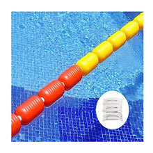 GRRICEPL Swimming Pool Lane Lines, Pool Floating Rope, Competition Rope Isolation Separation Waterline, Swimming Pool Accessory, Safety Float Lines (Color : 9cm/Multi-Colored, Size : 15m)