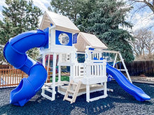 Generic Premium Turbo Twister Playset Slide 7ft Deck Height Blue