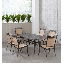 Hanover Fontana 7-Piece Patio Dining Set Tan