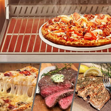 UMJIGF Outdoor 10" Pizza Oven, Stainless Steel Tabletop Pizza Oven, Propane Gas Fired, with Baking Stone and Shelf, Large-Capacity Pizza Drawer Toaster Oven, for Bakery Western R