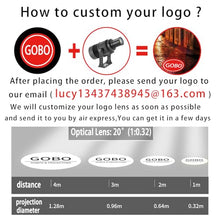 COLIFINE 110W GOBO Projector Custom Logo Led Light HD Image for Business Indoor Outdoor Ip67 Waterproof Rotating Advertising Projection Light for Floor Wedding (Black)