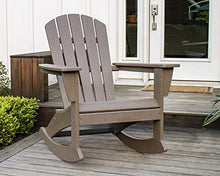 POLYWOOD® Nautical Adirondack Rocking Chair in Slate Grey