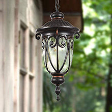 Daoke LED Chandeliers, Traditional Style Black Outdoor Pendant Lights Screw IP55 Weatherproof Lighting Fixture Outdoor Garden Porch Post Driveway Patio Lamp for Outdoor or Indoor Use