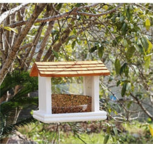 Bird Feeder Wooden Bird Feeding Garden Wild Birds House Outdoor Bird Feeder Outdoor Rainproof Hanging Bird Feeders Outdoors
