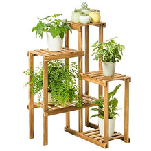 ZOCWJK Plant Stands,Wood Flower Stand,Balcony Multi Layer Floor Flower Pot Stand,Wooden Living Room Indoor Succulentsnishings/Wood Color,