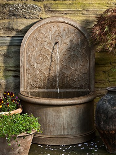 Campania International FT-171-EM Corsini Wall Fountain, English Moss Finish