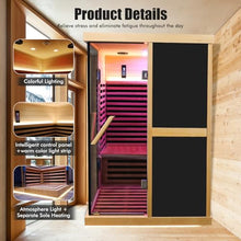 Daleyzay 2 Person Low EMF Infrared Hemlock Sauna Natural