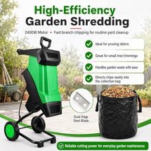 Electric Garden Shredder,15 Amp Wood Chipper with 50l Bag