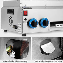 NUHSLF Smokeless Commercial Grill, Large Capacity Gas/Electric Dual Purpose Grill, Stainless Steel Portable Outdoor Picnic Grill,18cm (Size_Name 18cm)