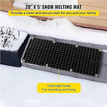 1pieces Heated Snow Melting Mats for Entrances - Various Sizes 12in/15.7in/20in/23.6in Outdoor Stairs- Non-Slip Winter Removal and Ice Melt Products -Snow Melting Mats, for Winter Snow Removal ( Color