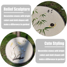 Elitix Stepping Stone Plant Step Stones Kits for Outdoors Garden, 13" Path Stepping Decorative Stone Set of 4, Large Ornaments Lawn Stone for Patio Terrace Yard
