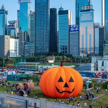 HOAELOS Inflatable Halloween Giant Pumpkin 26 Feet Outdoor Decoration
