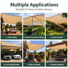 25 x 40 ft Beige Shade Cloth,UV Resistant Durable Mesh Tarp with Grommets