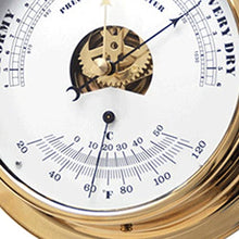 ZLyXZQG Glass Barometer,Outdoor Temperature Gauge,Traditional Barometer Roman Clock and Barometer with Built in Hygrometer and Thermometer