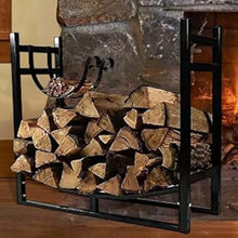 Tiuheyo Metal Firewood Rack for Outdoor Firewood, Detachable Multi-purpose Stacking Storage Rack for Patio Garden, Easy To Install