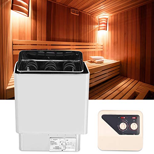 JYXYXSCP Home Sauna,3.6kw Sauna Oven 220v Spa Saunaset Stainless Steel Drying Steam Bath Sauna Stove Stove with External Control Temperature 32-210 ℉