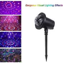 5sssallefaa AC100-240V 6W 4 LED Magic Ball Stage Light Lawn Lamp Lighting Fixture Supported Auto-Run Control Mode for Both Indoor Outdoor Use