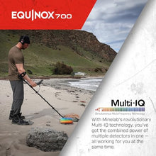 MINELAB Equinox 700 Multi-Frequency Collapsible Metal Detector for Adults & Wireless Headphones Bundle with PRO-FIND 40 Pinpointer