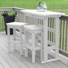 highwood AD-KITBALC2-WHE Lehigh 3pc Bar Height Balcony Set, White