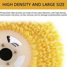 Ostreemaner Solar Photovoltaic Panel Cleaning Brush, Handheld Solar Cleaning Telescopic Rod-Adjustable Length, Double Brush Head (Spin), 40mm Telescopic Rod Diameter,Mains Power,5.5M