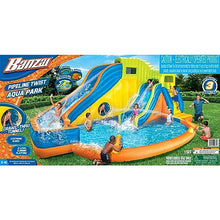 BANZAI Pipeline Twist Kids Inflatable Waterpark Play Center Blue/Yellow/Orange