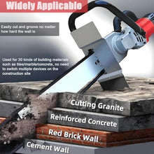Concrete Saw, 7800W/8800W/7500 RPM Diamond Chain Brushless Electric Concrete Chain Saw, Wet Electric Wall Groove Cutting Machine for Slotted Rebar, Marble, Bricks and Marble,7800W