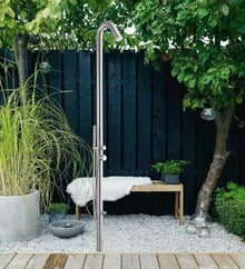 Wayime 91" Separable&Composable Free-Standing Brushed Stainless Steel 304 Spary Outdoor Shower with DOE Certificate