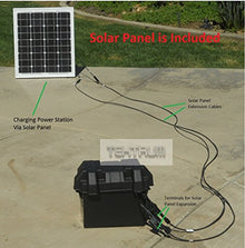 Tektrum Portable 1000w (2000w Peak) Powerpack Power Source Station, Silent Generator With 420Wh/35Ah Battery, Solar Panel - Power up mini-Fridge, TV - Plug-N-Play (40w Solar Panel)