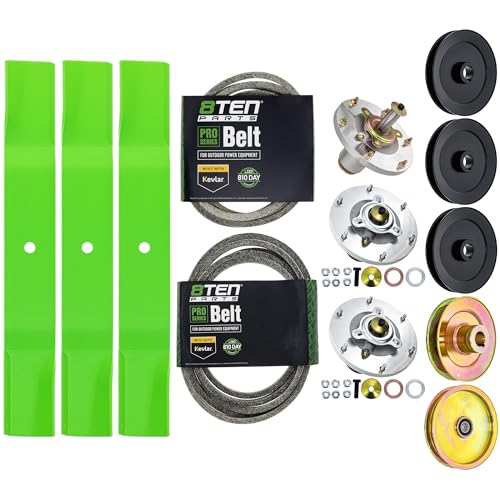 8TEN Blade Spindle Belt Idler Kit for Grasshopper 320236 52 Inch Deck