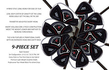 Extreme X7 High MOI Short Senior Men's Complete 9-Piece Iron Set (3-SW) Right Handed Senior Flex A Flex Club with Arthritic Grip