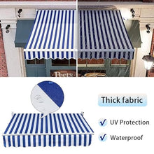 NYTFHMS Retractable Waterproof Patio Awning - Yellow Sun Shade Canopy for Windows & Doors, 5.5X2.5M Outdoor Umbrella Shelter for Home, Market & Shop Use,Yellow-4.5x2.5m