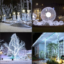 LAMPHOME 1200LED (24pk of 50L) String Lights, LED Christmas Lights, 6" SPACING,Green Wire, White