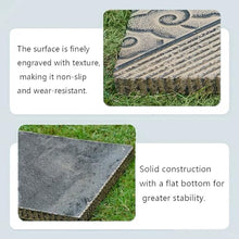 zktoermn Garden Stepping Stones, Retro Non-Slips Decorative Path Stones for Patio Lawn Courtyard, Versatile Outdoor Garden Decor for Gardeners Homeowners(61.5x32x3.5cm)