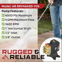 The ROP Shop OEM AR 1" Shaft 4000 PSI Horizontal Pressure Washer Pump for Simpson ALH4033, PS4000