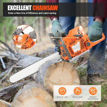 72cc 24 Inch Gas Chainsaw 2-stroke Gasoline Powered Chain Saw With Handheld Cordless Gas-powered Chain Saws Single Cylinder Chainsaws For Cutting Forest Trees Wood, Garden, Farm Cutting 72cc 24
