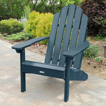 highwood Classic Westport Adirondack Chairs with Side Table, Nantucket Blue