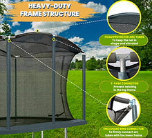 Moxie Girlz Rectangle Trampoline 8x12 FT with Safety Net Ocean Green