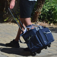 Washington State Licensed Cougars Insulated Picnic Cooler on Wheels with Service for 4- Designed & Assembled in the USA
