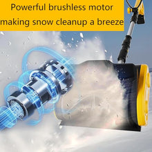 Beachtiful 21V Cordless Electric Snow Shovel, Brushless Motor, 41cm Width, (2 Battery and Charger Included) Snow Blower Shovel for Patio Driveway