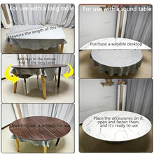 ZLRBN Table Tops Replacement Large Portable Tabletop Sturdy Construction Outdoor Folding Round Dining Table Study Banquet Hall(180cm/71in)