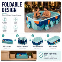 Foldable Pool, Non-Inflatable Pool for Adults & Kids, No Air Pump Needed