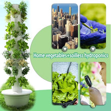 KONGQIAA 5/7/9-Tier Vertical Hydroponic Growing System - Space Saving Indoor Herb Garden Kit for 20-36 Plants, Soilless Aeroponic Tower for Lettuce, Basil, Strawberries Black 7-Layer Grower