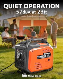 NOVUS 4125W Inverter Generator with Wheels, Portable Gas Powered Generator