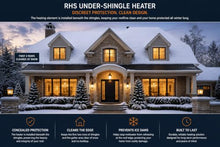 RHS Invisible Under Shingle Roof Heating Mat, 50 ft, Melts Snow Off 1 Row