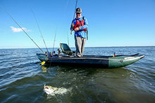 Sea Eagle 350FX Inflatable Explorer 1 Person Fishing Kayak Green