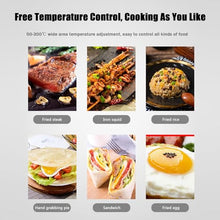 Electric Griddle Commercial, Countertop Flat Top Griddle, Stainless Steel Nonstick Hot Plate Commercial Bbq Grill, Two Burners With Thermostatic Control, 3000W (2/3 Flat &1/3 Groove)