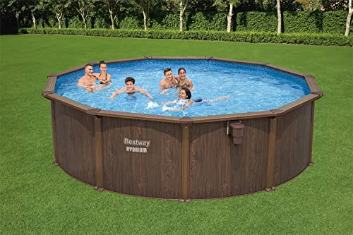 Bestway Hydrium Galvanized Steel Wall Above Ground Pool Set 16' x 52" Blue
