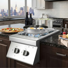 ZRedRoad Double Side Burner Dual 15,000 BTU Powerful Flame