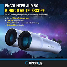 BARSKA Encounter 20x40x100 Waterproof Jumbo Binoculars with Hard Case Silver